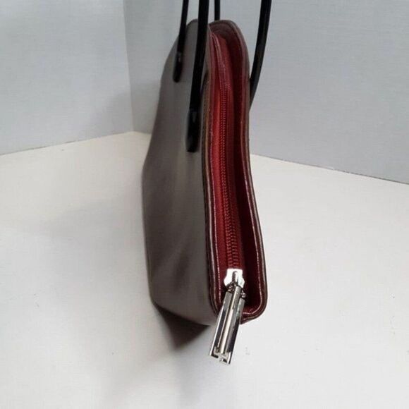 Vintage Women's Brown Faux Leather Atomic Shoulder Handbag - Picture 5 of 12